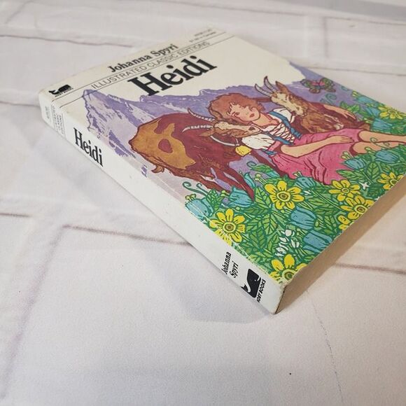 Vintage 70s Illustrated Classic Heidi Mini Book PB Adapted Childrens Easy Reader - Picture 3 of 9
